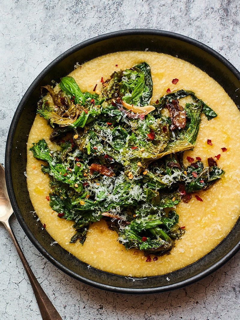 Greens Over Grits  Recipe