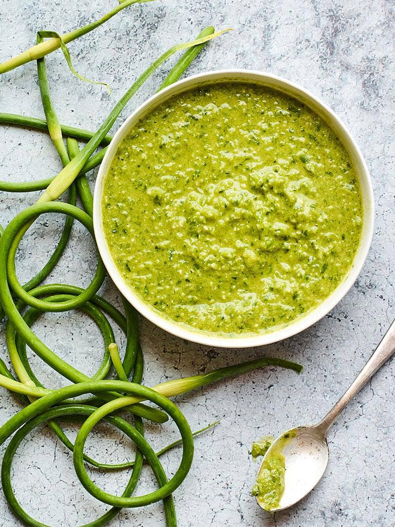 Garlic Scape Pesto Recipe