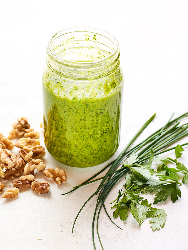Chive Parsley Walnut Pesto Recipe