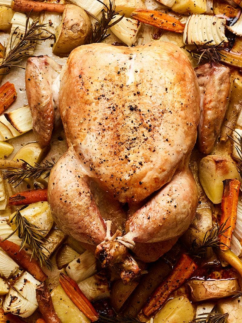Rosemary Roasted Chicken & Vegetables Recipe