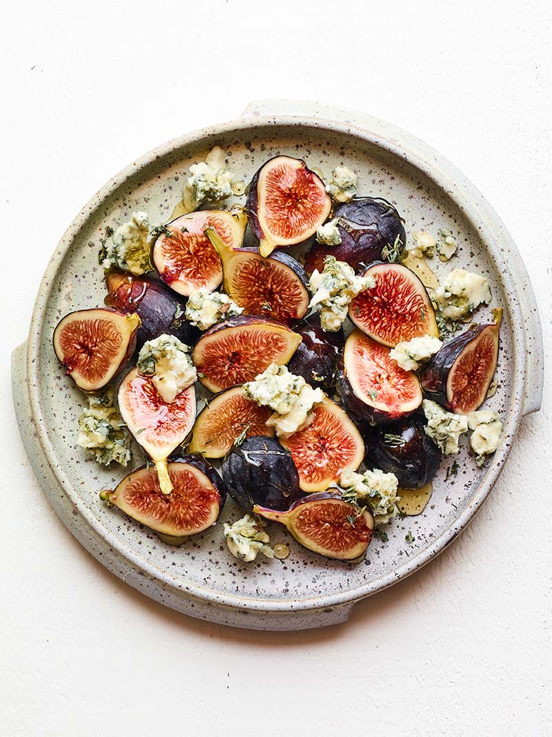Figs with Blue Cheese and Honey  Recipe