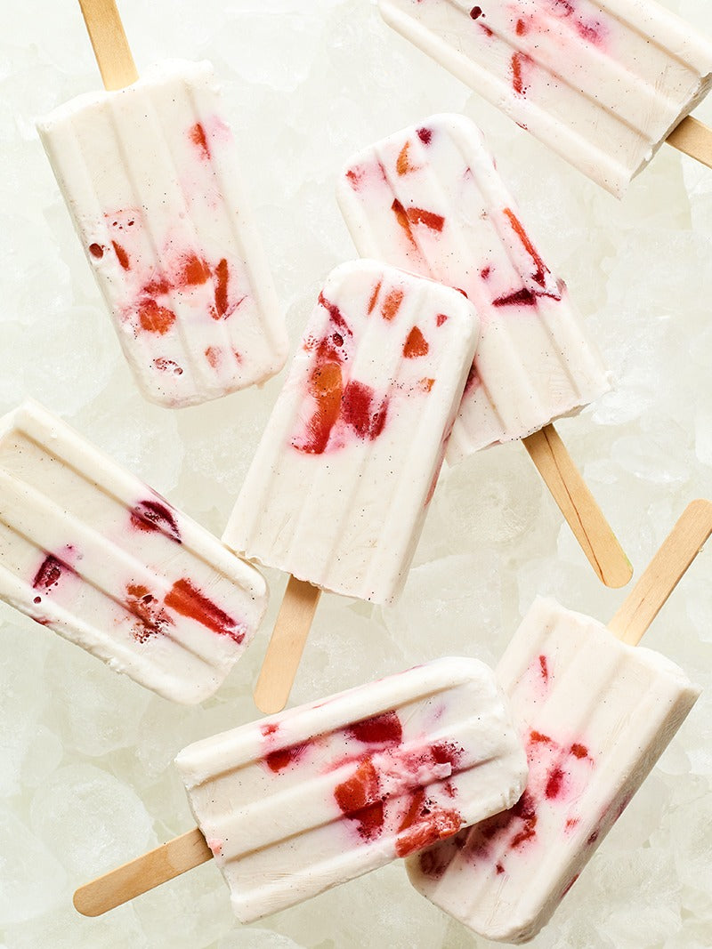 Roasted Peach Popsicles Recipe