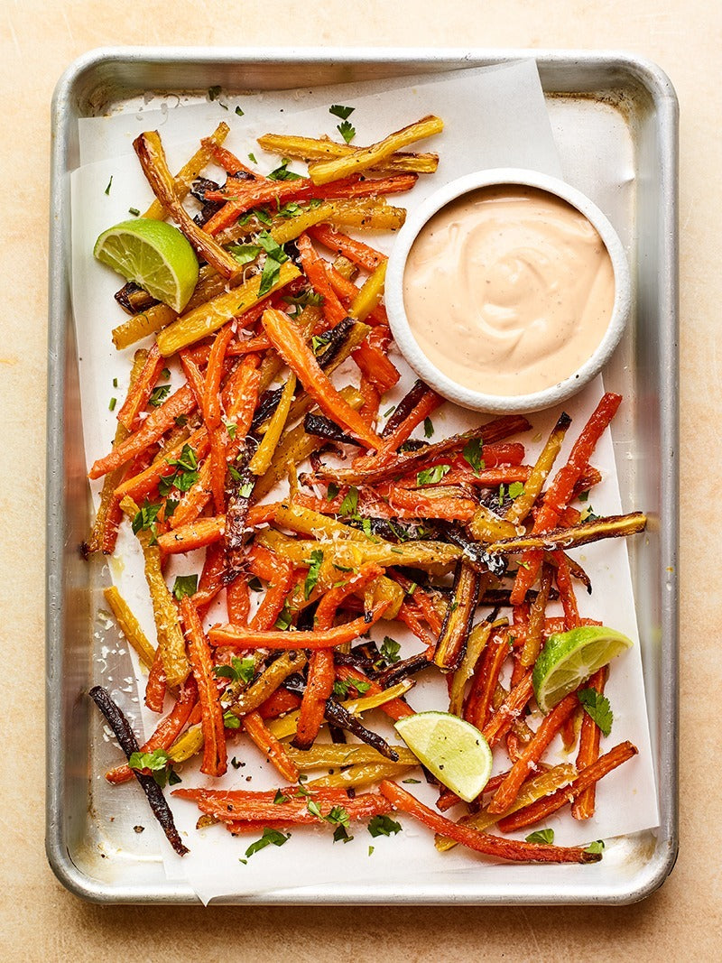 Baked Parmesan Carrot Fries Recipe