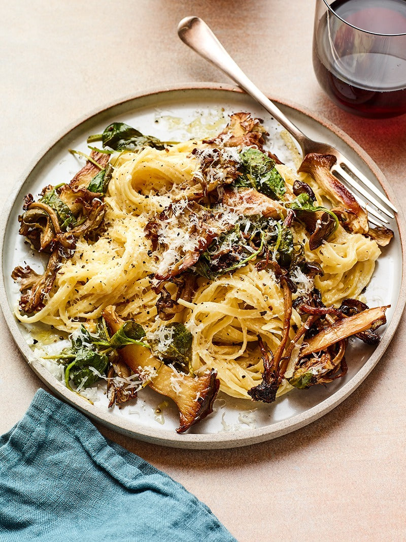 Crispy Mushroom Pasta Recipe