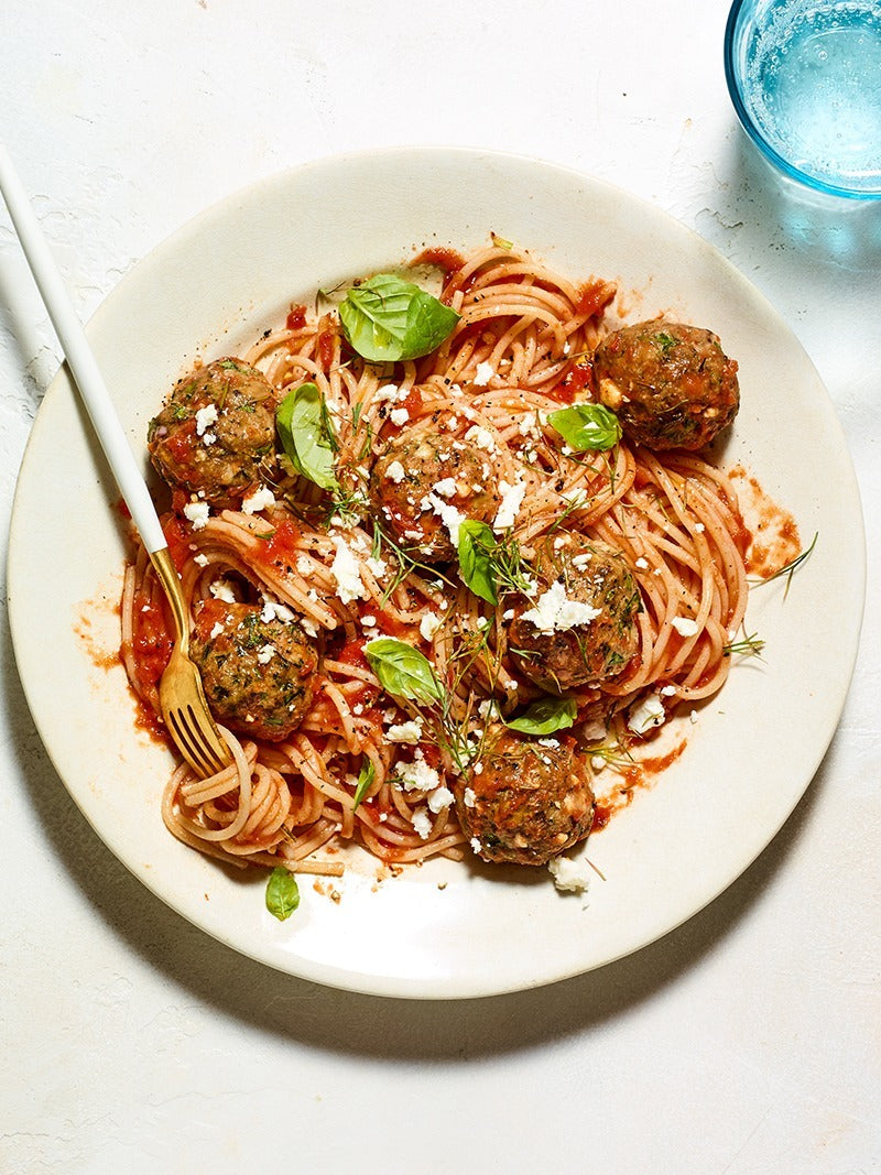 Spinach Turkey Feta Meatballs Recipe