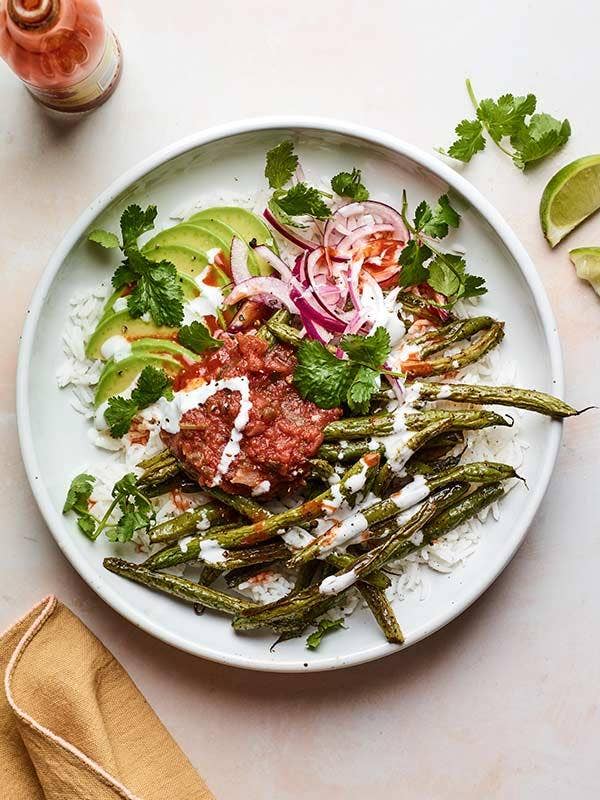 Chili Roasted Green Beans Recipe