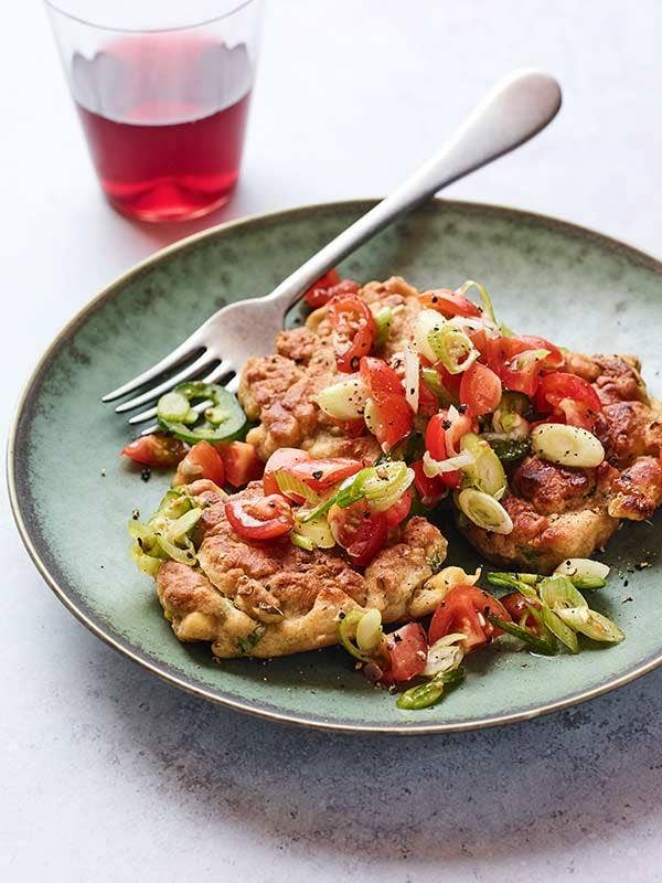 Corn Fritters with Cherry Tomato Salsa Recipe