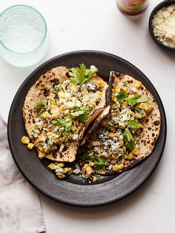 Corn & Poblano Tacos Recipe