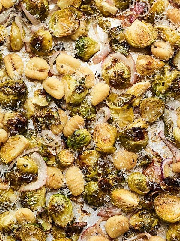 Sheet Pan Gnocchi with Brussels Sprouts Recipe