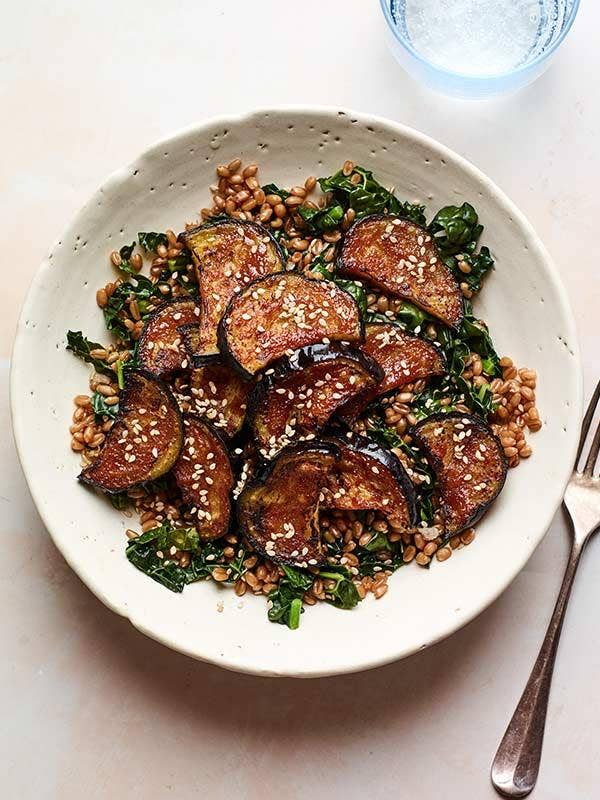 Miso Glazed Eggplant Bowl Recipe