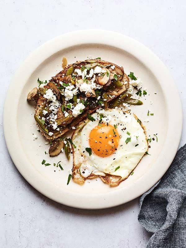 Green Bean Mushroom Toast Recipe