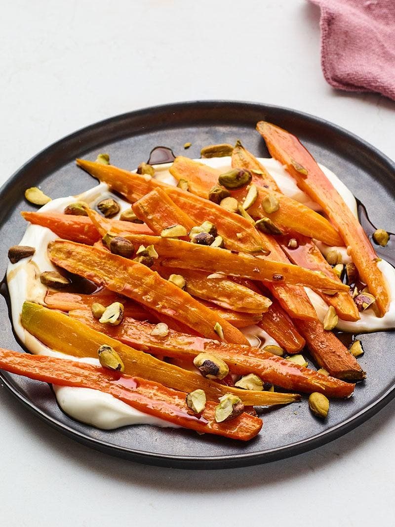 Carrots with Yogurt & Pistachios Recipe