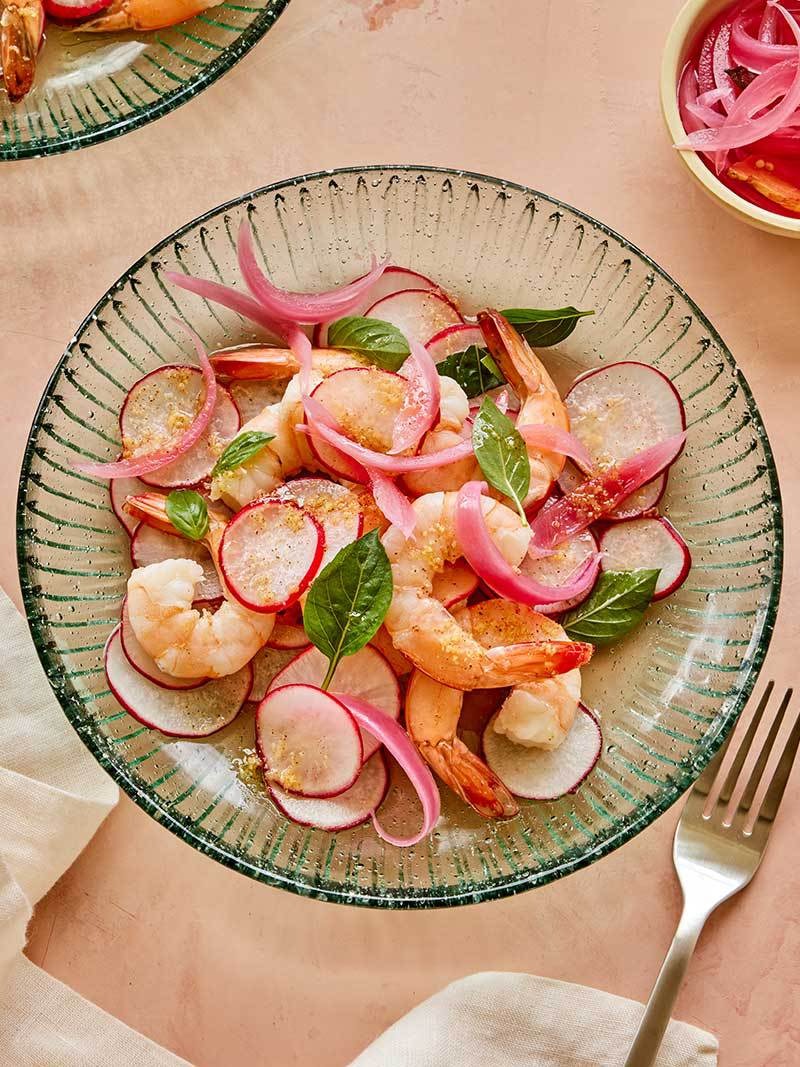 Asian “Fabuloso” Radish and Shrimp Salad Recipe