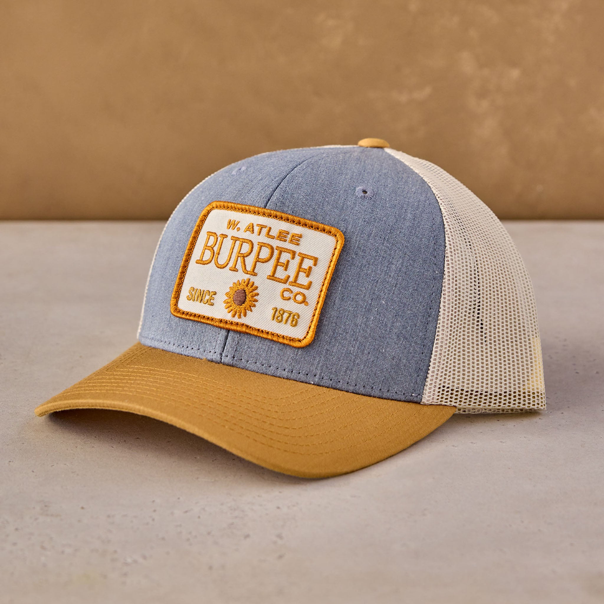 Biscuit Traditional Trucker Hat - Burpee Sunflower