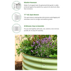 42" Round Galvanized Planter