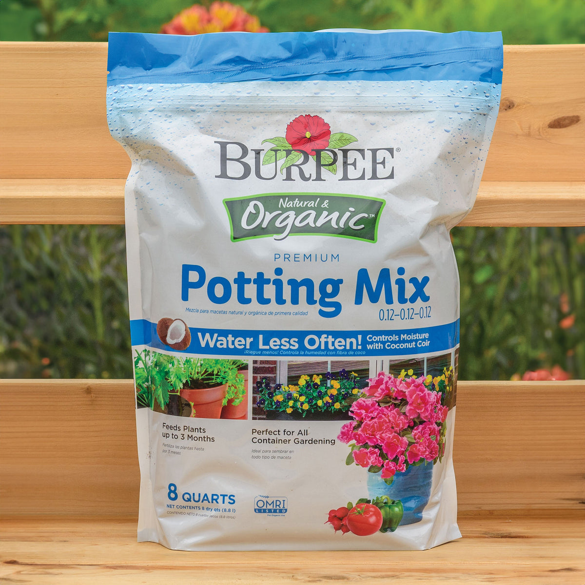Burpee Natural Organic Premium Growing Mix 0.12-0.12-0.12