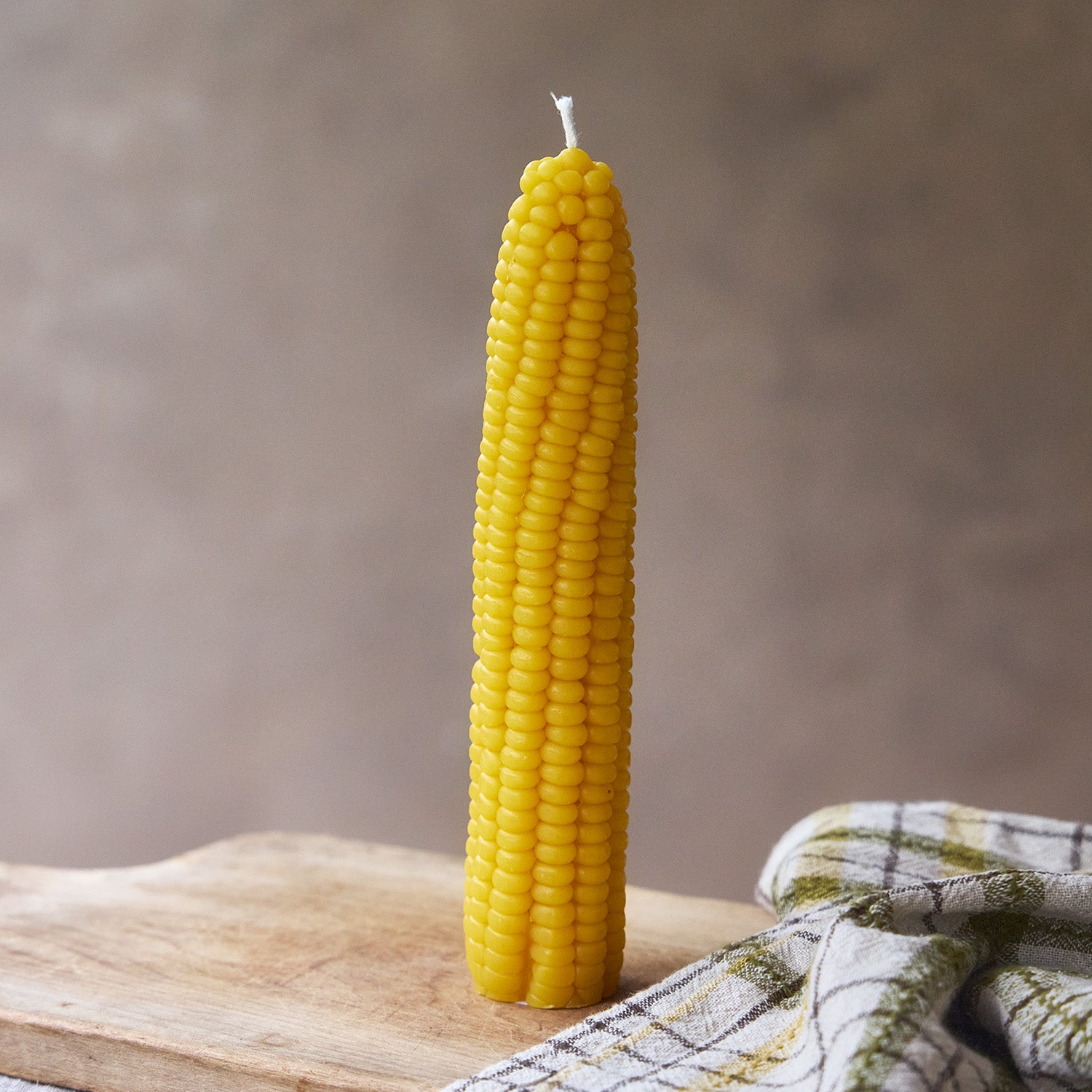 Golden Bantam Corn Beeswax Candle