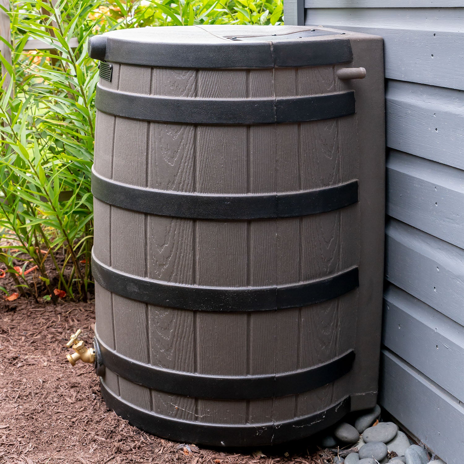 Rain Wizard 50-Gallon Oak Rain Barrel