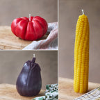 Vegetable Harvest Beeswax Candle Collection
