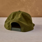 Olive Vintage Flat Snapback Hat - Burpee Sunflower