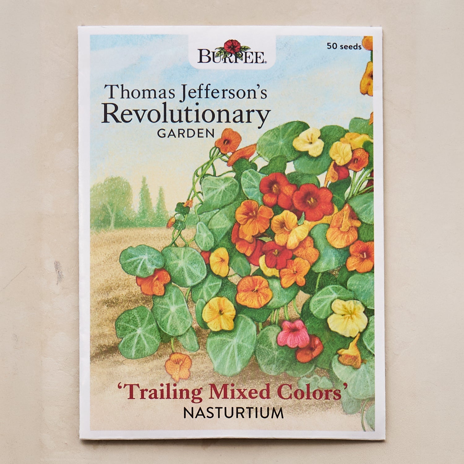 Trailing Mixed Colors Nasturtium Seeds - Thomas Jefferson's Revolutionary Garden