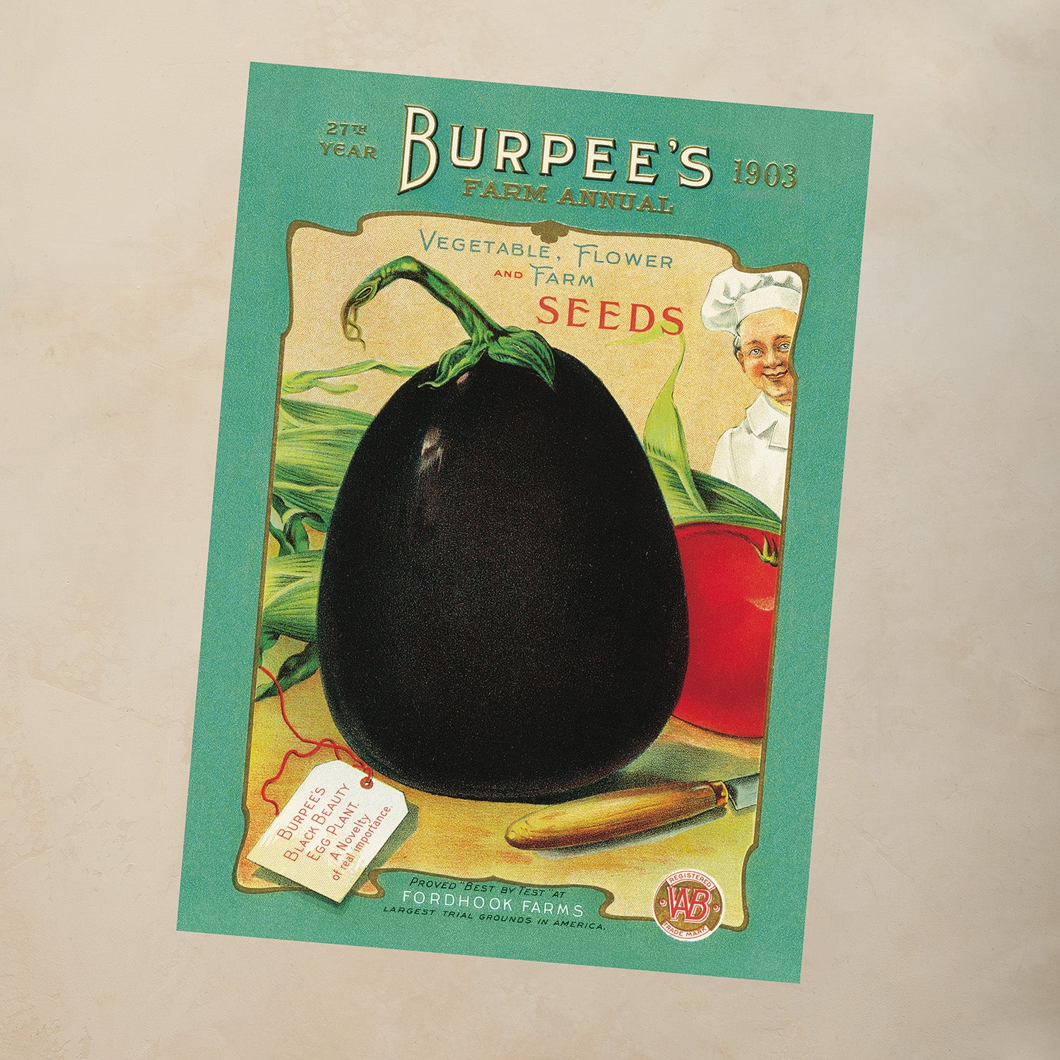 Black Beauty Eggplant Beeswax Candle