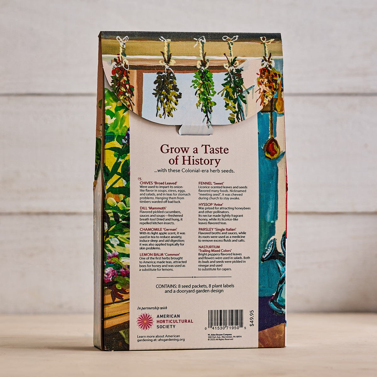 A Colonial Dooryard Herb Garden