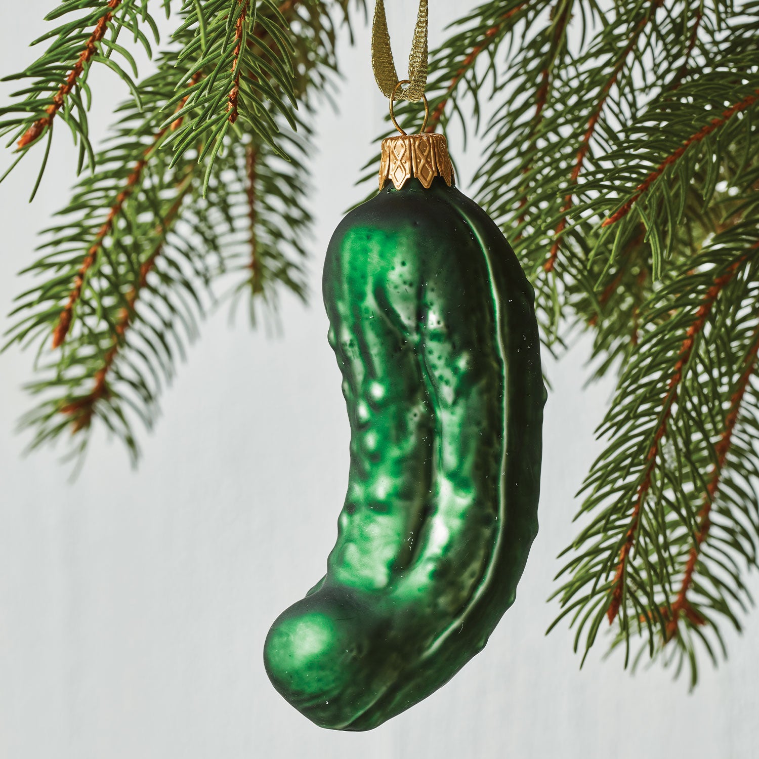 Handcrafted Pickle Glass Ornament