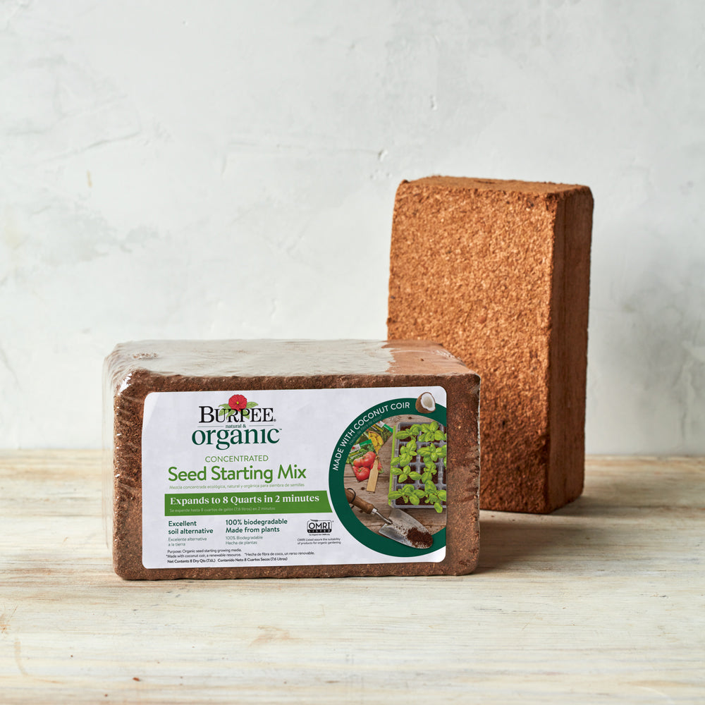 Organic Coconut Coir Concentrate Seed Starting Soil 2-pack
