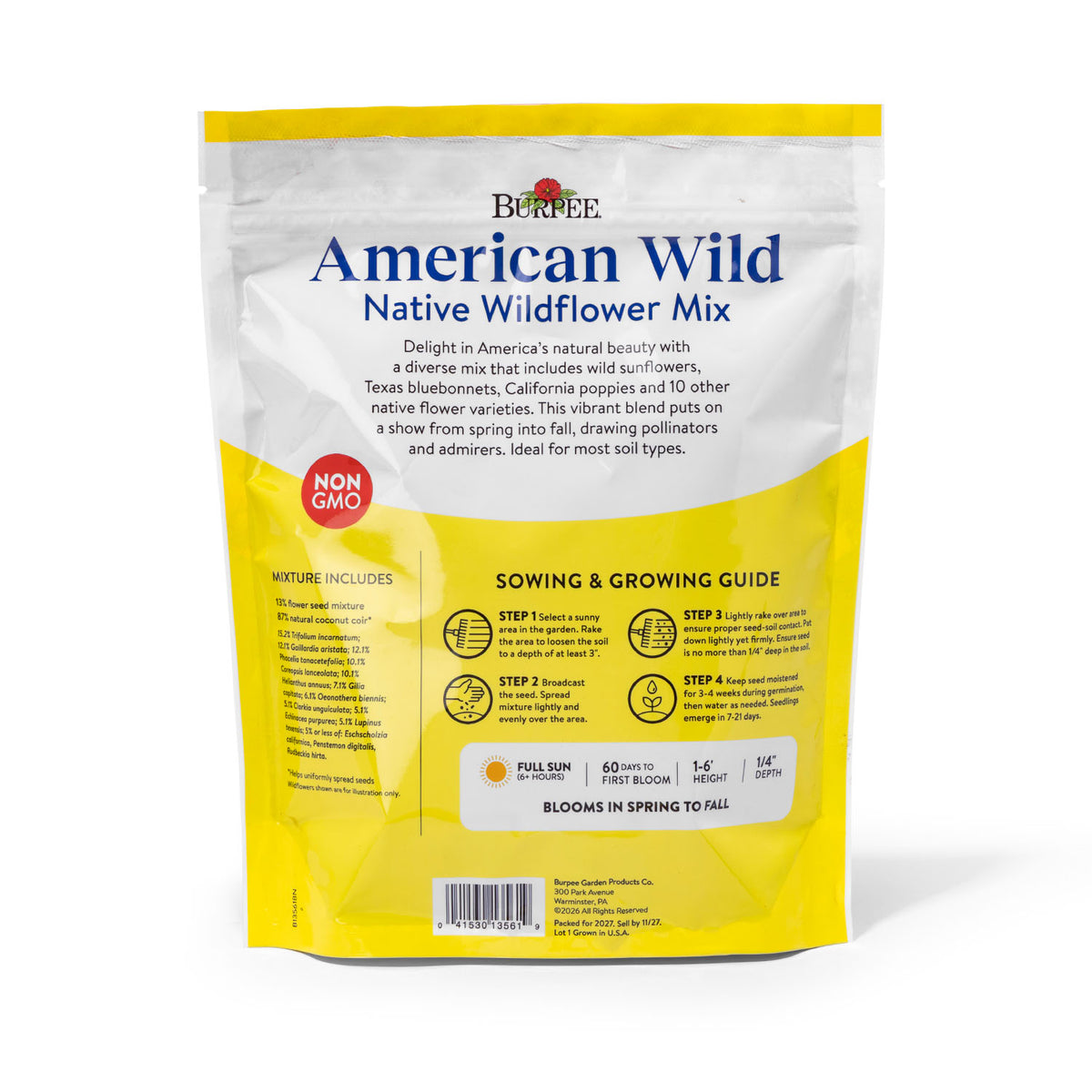 American Wild Native Wildflower Mix
