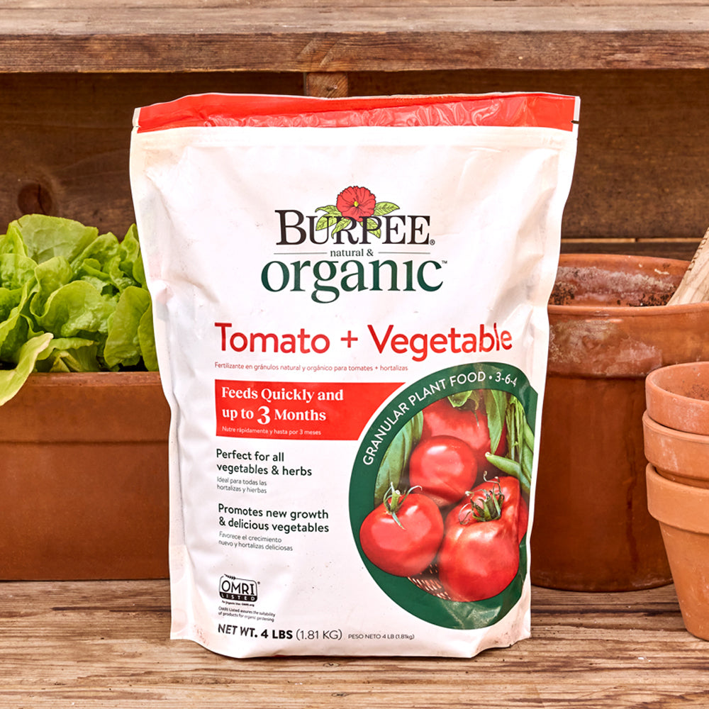 Burpee Organic Tomato + Vegetable Granular Plant Food 3-6-4