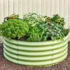 42" Round Galvanized Planter
