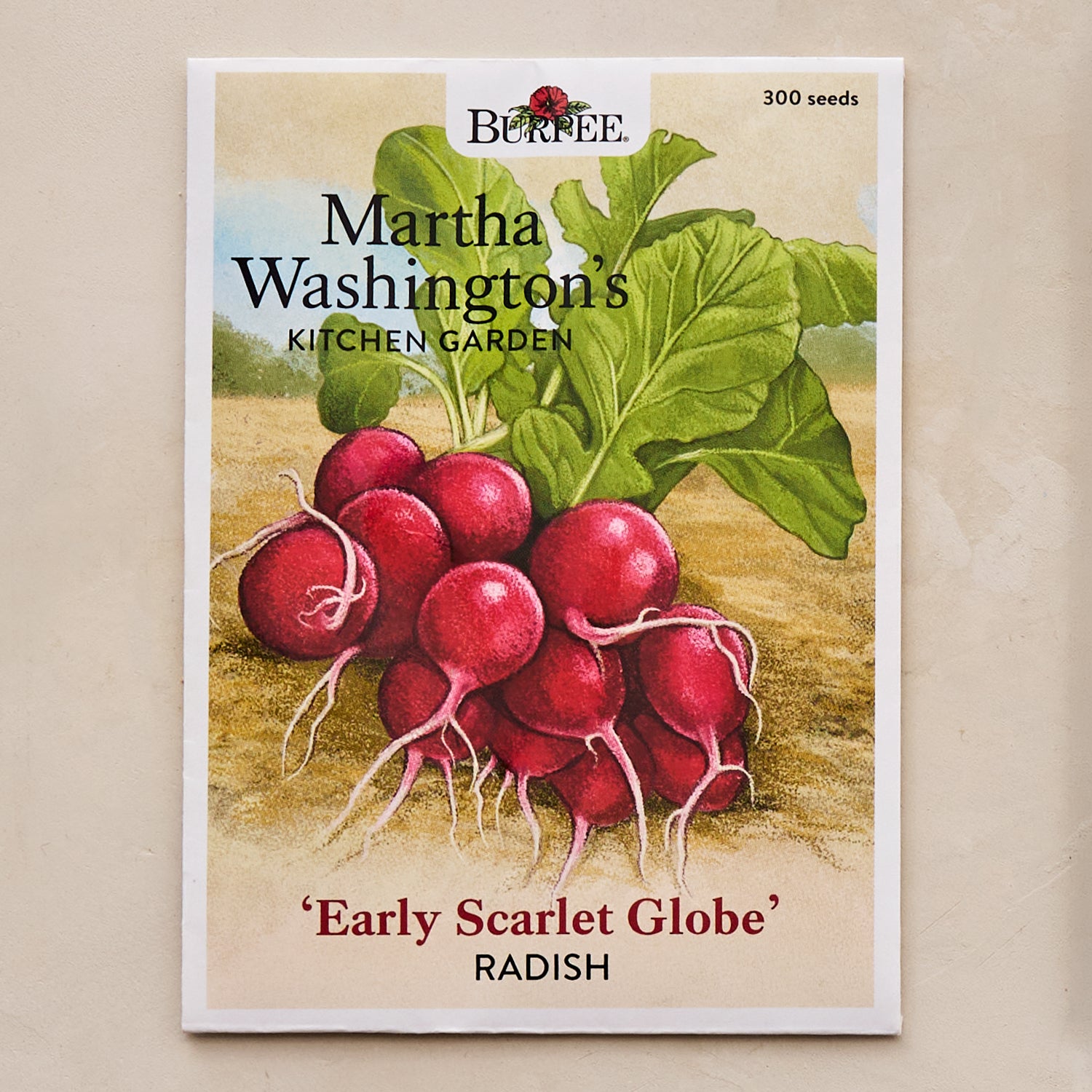 Early Scarlet Globe Radish Seeds - Martha Washington's Kitchen Garden
