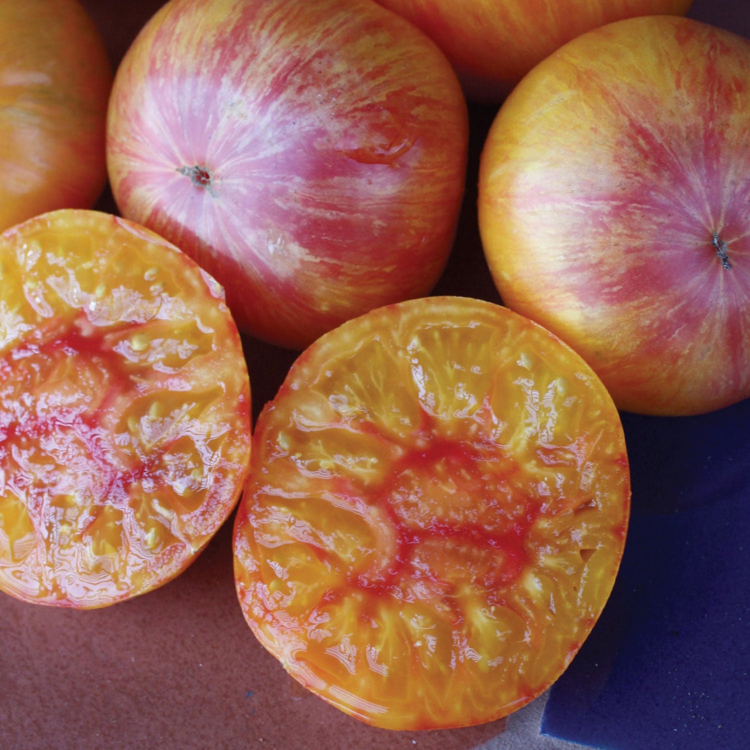 Pattys Yellow Striped Beefsteak Tomato