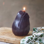 Black Beauty Eggplant Beeswax Candle