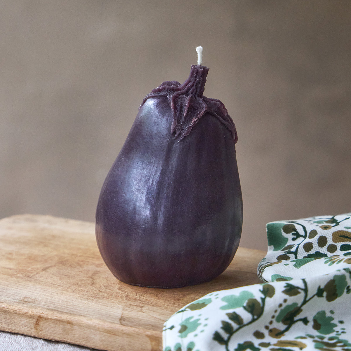 Black Beauty Eggplant Beeswax Candle