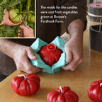 Vegetable Harvest Beeswax Candle Collection