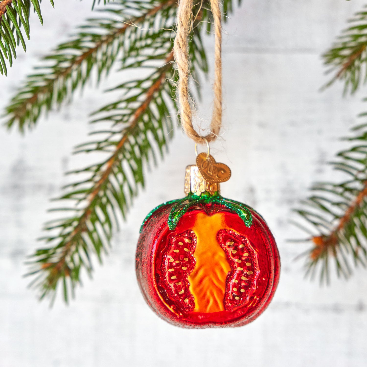 Tomato Glass Ornament